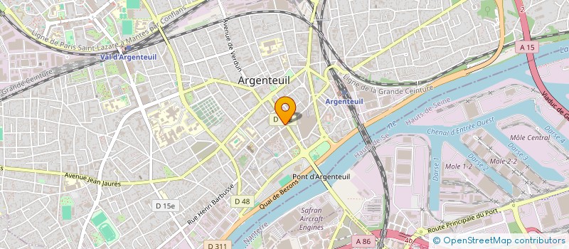 localisation de l'entreprise DELICES YANG à ARGENTEUIL