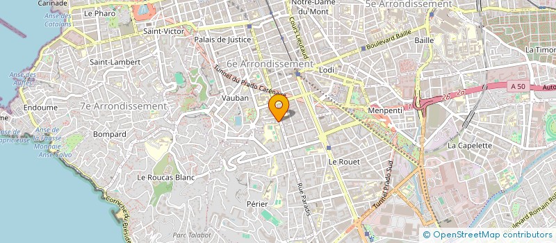 localisation de l'entreprise DELICI'OZ à MARSEILLE