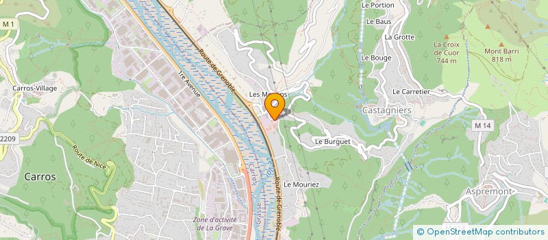 localisation de l'entreprise DELICIA FRANCE  CASTAGNIERS