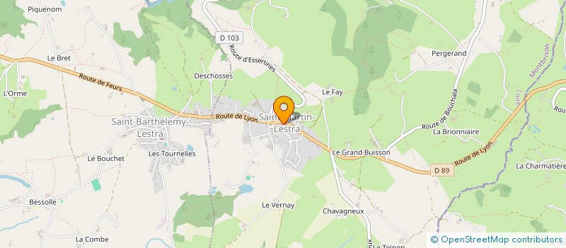 localisation de l'entreprise DELICIA PIZZA  SAINT-MARTIN-LESTRA