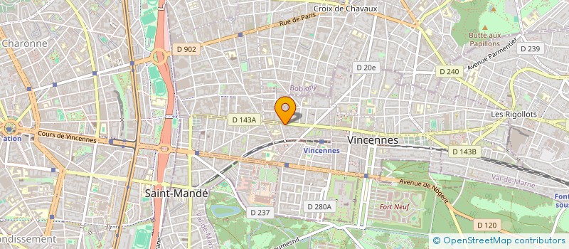 localisation de l'entreprise DELICIAS CAFFE à VINCENNES