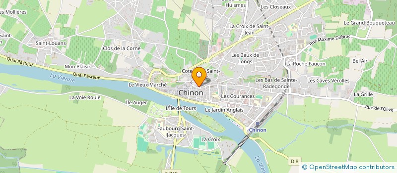 localisation de l'entreprise DELICIEUX FROMAGES EN RABELAISIE à CHINON