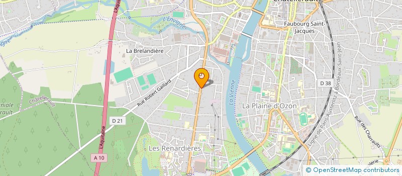 localisation de l'entreprise DELICIOUS CREPES  CHATELLERAULT