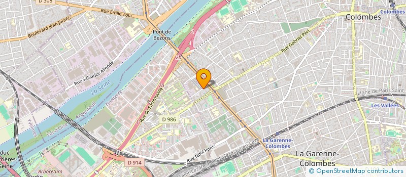 localisation de l'entreprise DELID SOUNDLIGHT PRODUCTION  COLOMBES