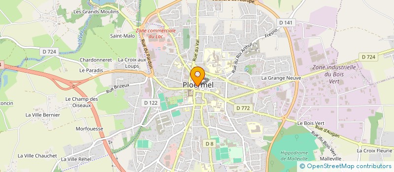 localisation de l'entreprise DELIDERMIK  PLOERMEL