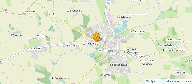 localisation de l'entreprise DELIEN ET CIE à MESANGER