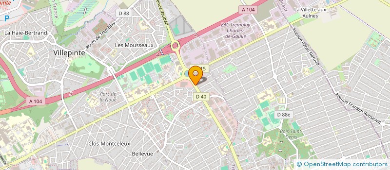 localisation de l'entreprise DELIFOODS à VILLEPINTE