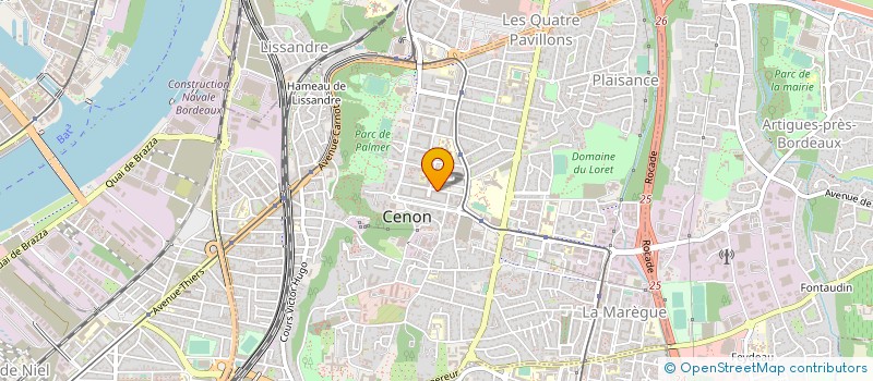 localisation de l'entreprise DELIFRET  CENON