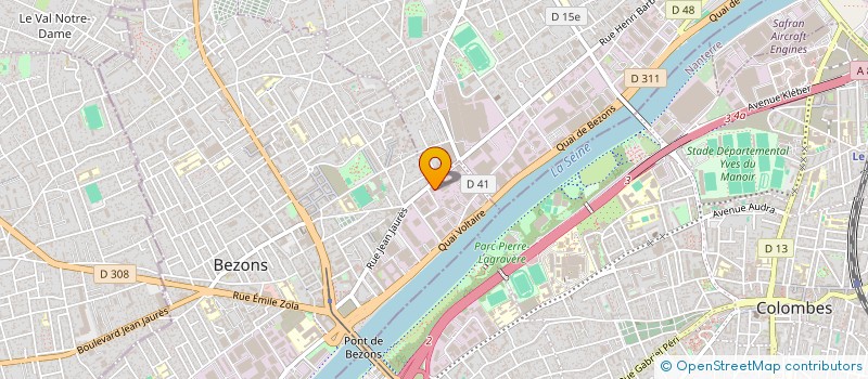 localisation de l'entreprise DELIFUX à BEZONS