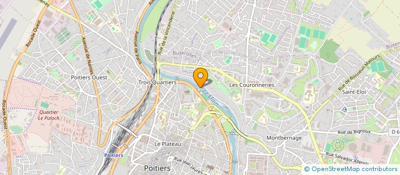 localisation de l'entreprise DELIG à POITIERS