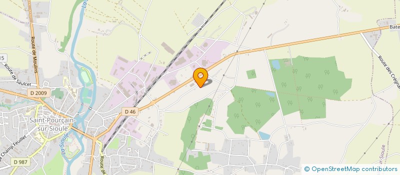 localisation de l'entreprise DELIGEARD AUVERGNE ENERGIES à SAINT-POURCAIN-SUR-SIOULE