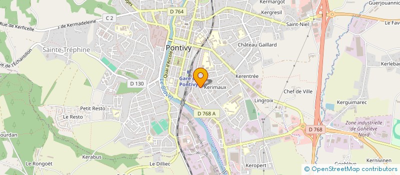 localisation de l'entreprise DELIGEY  PONTIVY