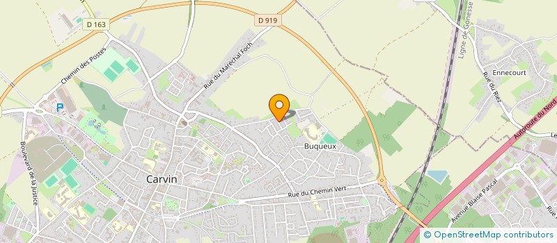 localisation de l'entreprise DELIGNE  CARVIN