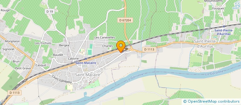 localisation de l'entreprise DELIGNE CL  SAINT-MACAIRE