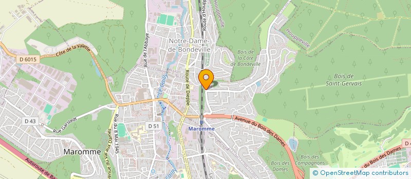 localisation de l'entreprise DELIGNE PAUL BONNET JACQUELINE  NOTRE-DAME-DE-BONDEVILLE