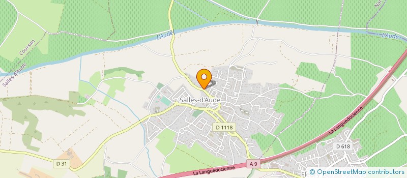 localisation de l'entreprise DELIGNY ET FILS à SALLES-D'AUDE