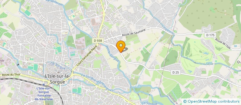 localisation de l'entreprise DELIGNY PISCINE ET SPA  L'ISLE-SUR-LA-SORGUE