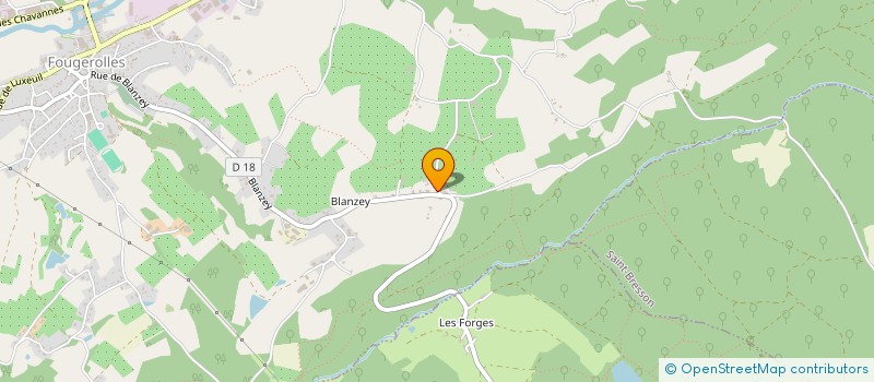 localisation de l'entreprise DELILA  FOUGEROLLES-SAINT-VALBERT