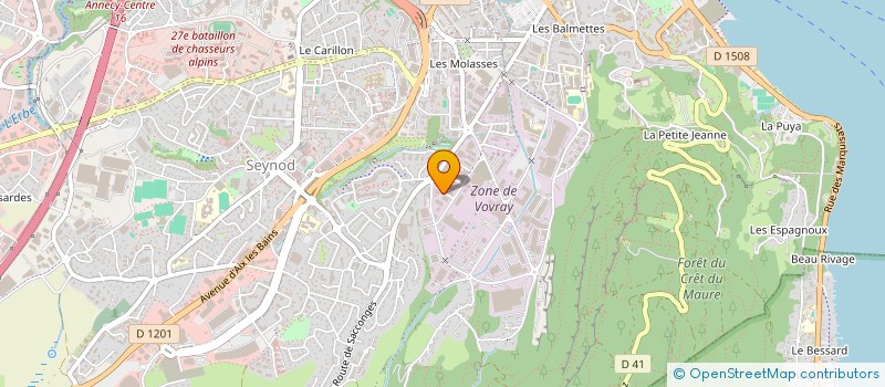 localisation de l'entreprise DELILE SERVICE PRESTATION DOUANE à ANNECY