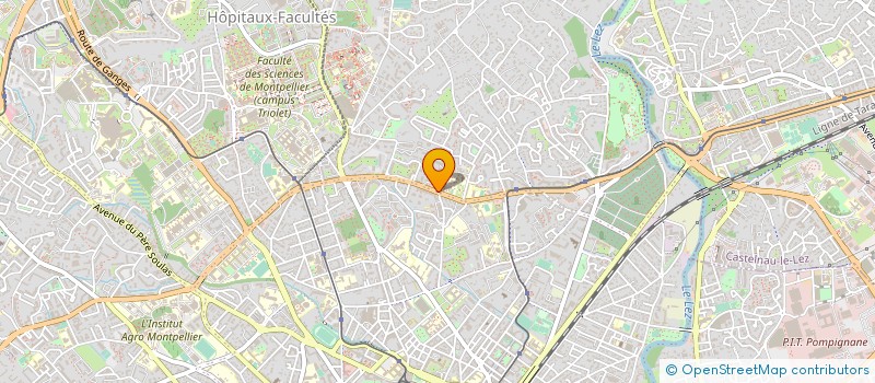 localisation de l'entreprise DELILLE AIGUELONGUE SARL à MONTPELLIER