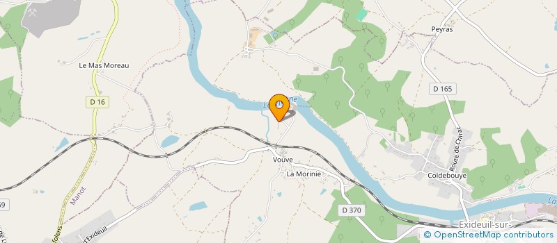 localisation de l'entreprise DELILLE CHARENTES  EXIDEUIL-SUR-VIENNE