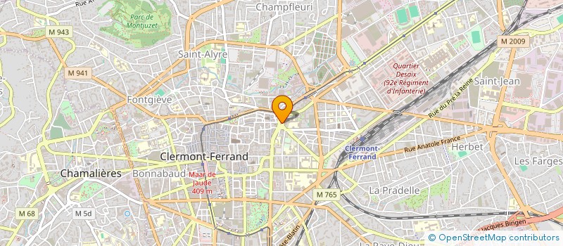 localisation de l'entreprise DELILLE DISTRIBUTION à CLERMONT-FERRAND