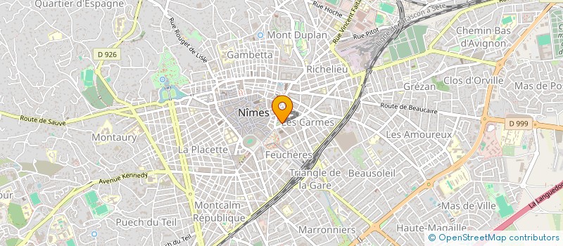localisation de l'entreprise DELILLE G à NIMES