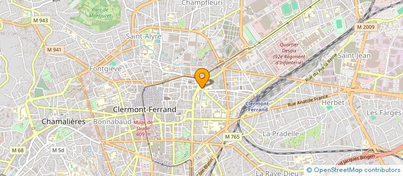 localisation de l'entreprise DELILLE IMMOBILIER à CLERMONT-FERRAND