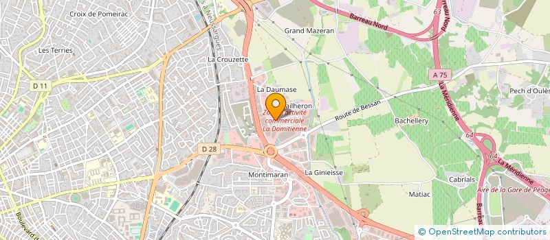 localisation de l'entreprise DELILLE J à BEZIERS