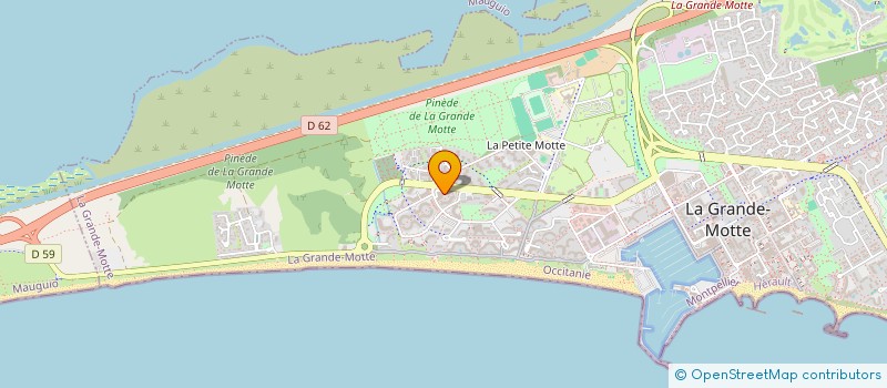 localisation de l'entreprise DELIMARD BRUN  LA GRANDE-MOTTE