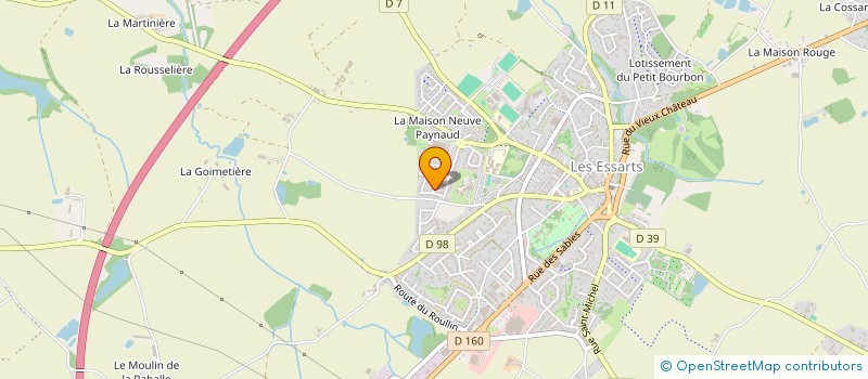 localisation de l'entreprise DELIMAT  ESSARTS-EN-BOCAGE