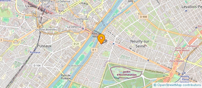 localisation de l'entreprise DELIMED à NEUILLY-SUR-SEINE