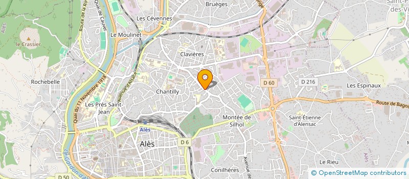 localisation de l'entreprise DELIMMO  ALES