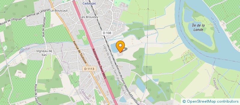 localisation de l'entreprise DELINE  CADAUJAC