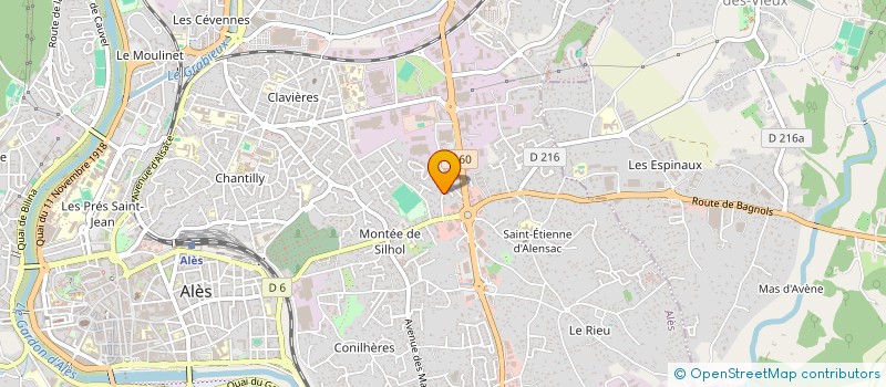localisation de l'entreprise DELINEO à ALES