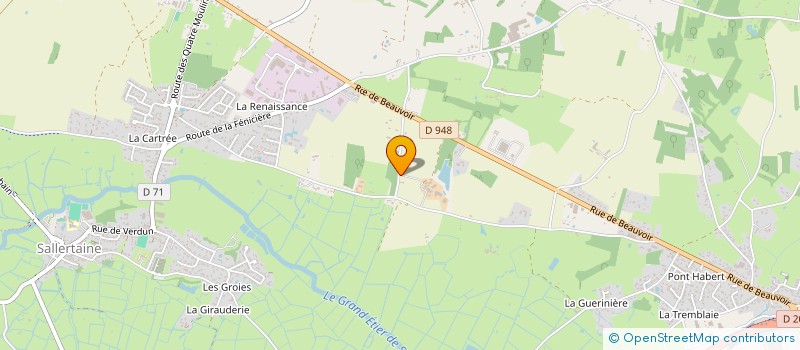 localisation de l'entreprise DELINIERE ENERGIE à SALLERTAINE
