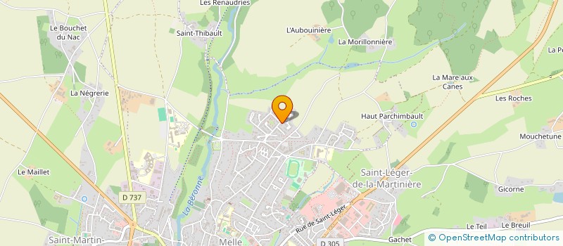 localisation de l'entreprise DELION FABIEN  MELLE