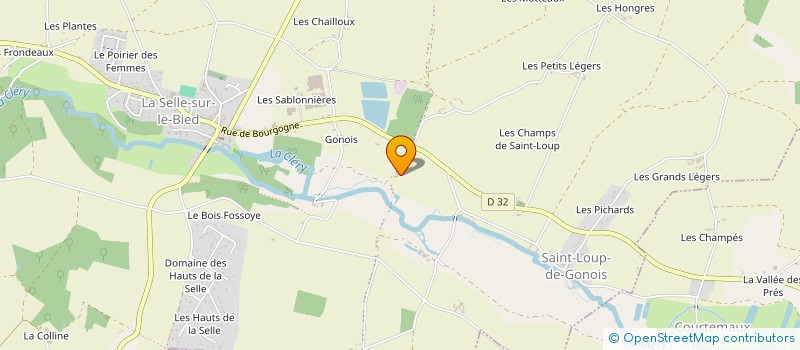 localisation de l'entreprise DELION-FROT à LA SELLE-SUR-LE-BIED