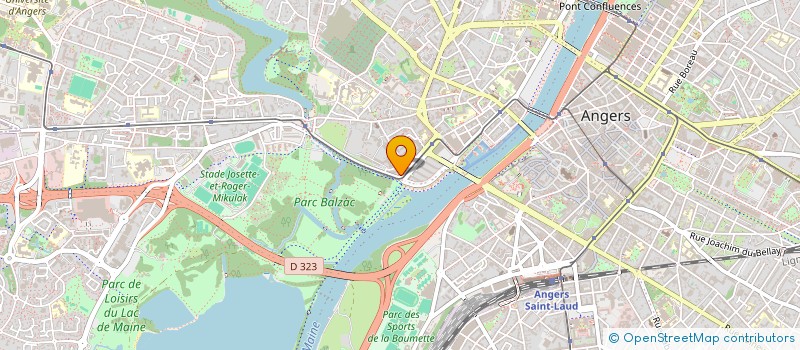 localisation de l'entreprise DELION-PERRIN à ANGERS