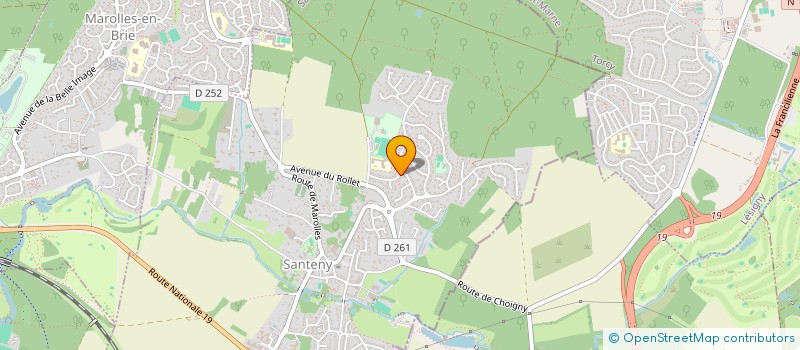 localisation de l'entreprise DELIOT  SANTENY