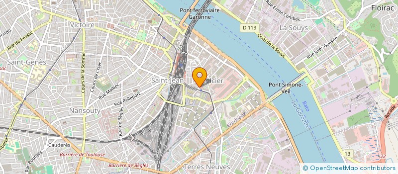 localisation de l'entreprise DELIROSE à BORDEAUX