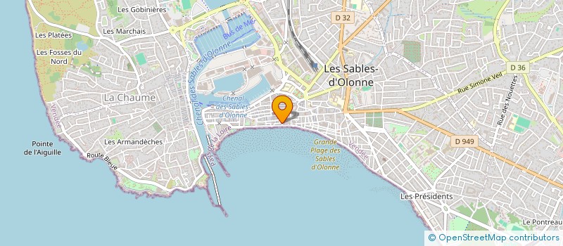 localisation de l'entreprise DELIS à LES SABLES D'OLONNE