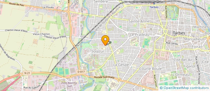 localisation de l'entreprise DELIS'ADOUR  TARBES