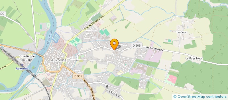 localisation de l'entreprise DELISAY  AUXONNE