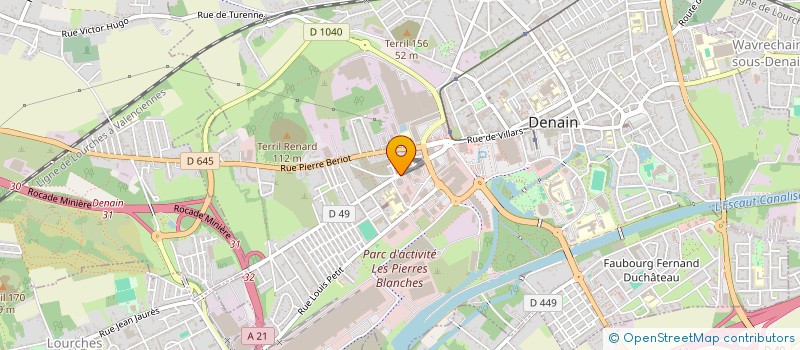 localisation de l'entreprise DELISC 27  DENAIN