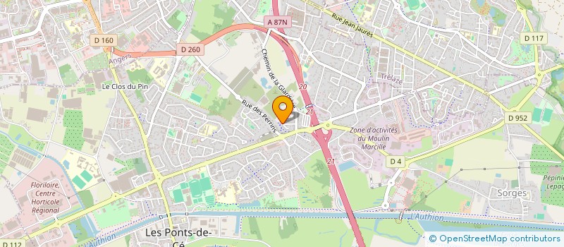 localisation de l'entreprise DELISLE  LES PONTS-DE-CE