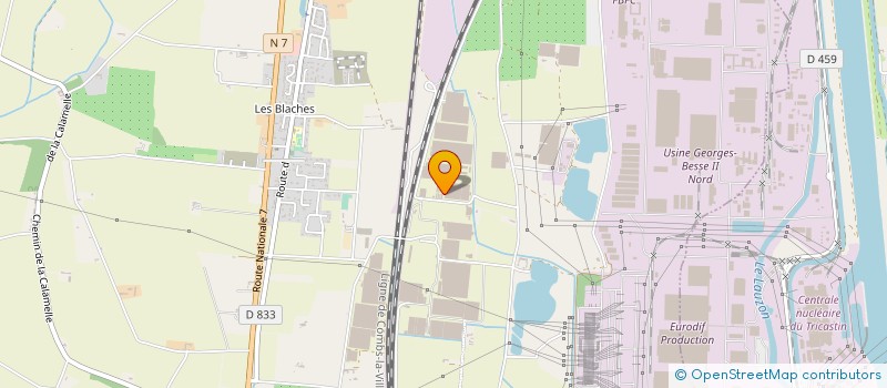 localisation de l'entreprise DELISS  PIERRELATTE