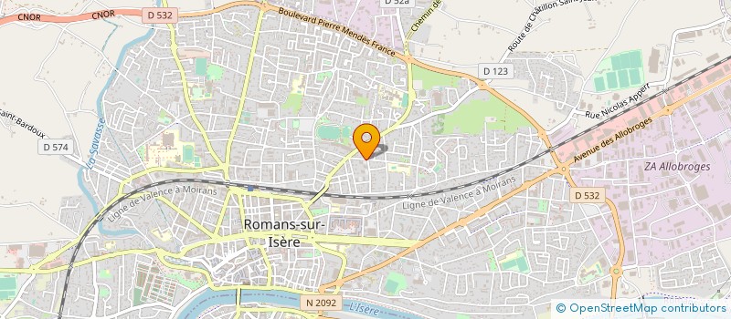 localisation de l'entreprise DELISS'CANTO  ROMANS-SUR-ISERE