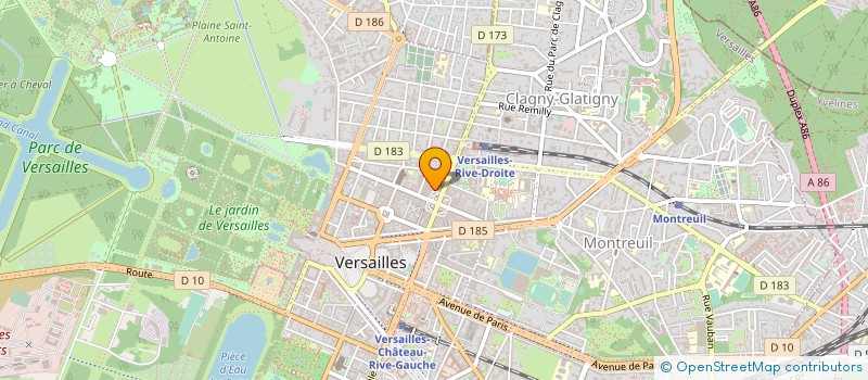 localisation de l'entreprise DELIT DE GOURMANDISE à VERSAILLES