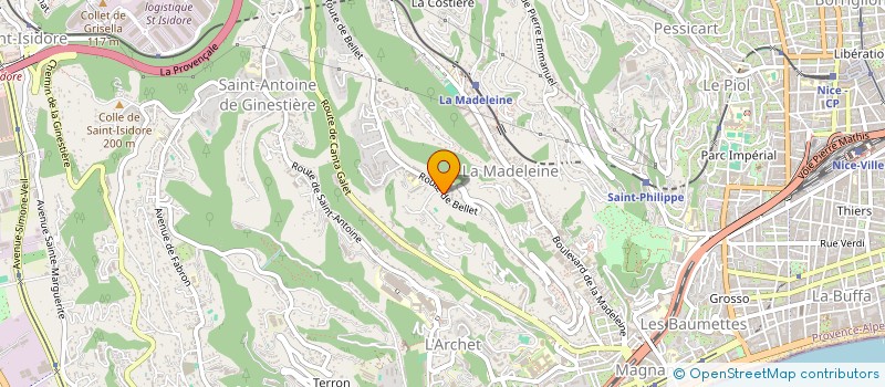 localisation de l'entreprise DELITA à NICE